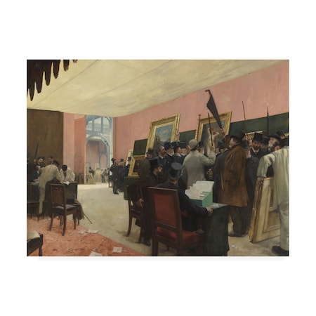 Henri Gervex 'A Session Of The Painting Jury' Canvas Art,18x24